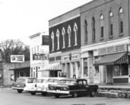 Historic downtown 1958 Denney's Shulers Carrs 