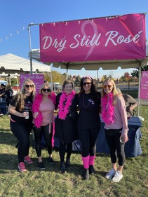 Breast cancer survivors at Wine Off Fox 2022