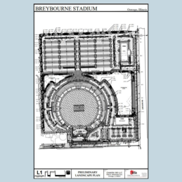 Cricket stadium landscape plan