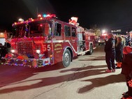 fire truck Christmas Walk