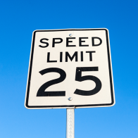 25 MPH speed limit
