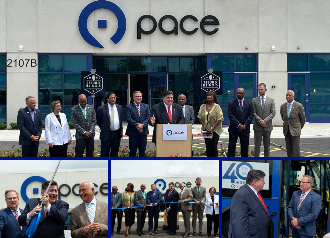 Pace Updates: Governor Pritzker helps Pace celebrate Rebuild Illinois ...