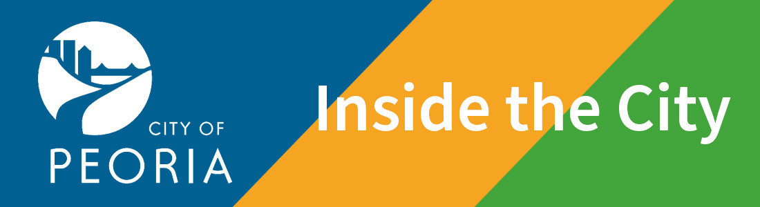 Inside the City banner with City of Peoria logo on the left side.