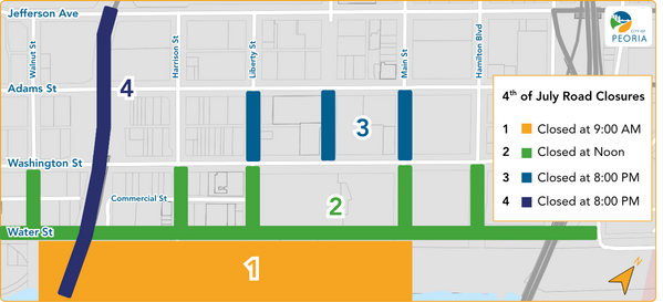 4th of July Road Closures