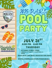 DARE Pool Party 2025 Invitation