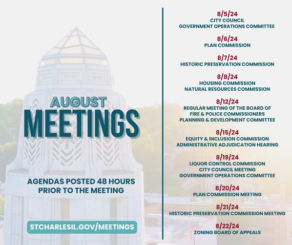 August Meetings