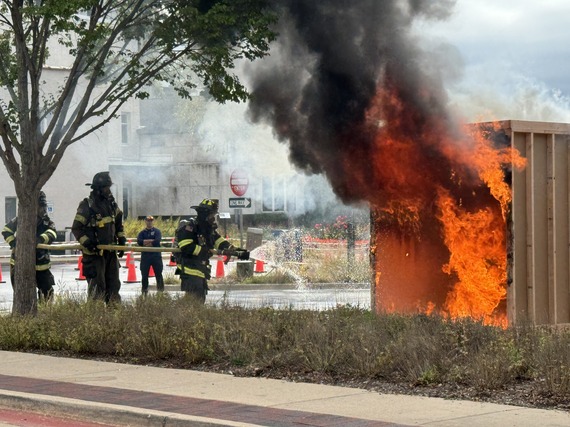Firefighter Fire Safety Demonstration