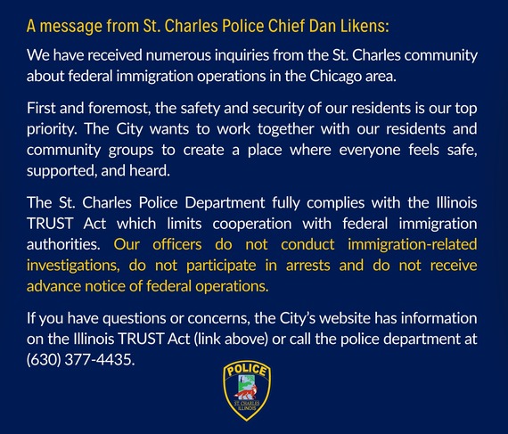 Graphic with Trust Act Statement.