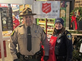 Salvation army help from officer
