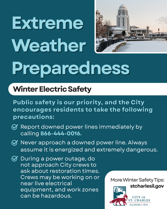 A Graphic outlining extreme weather preparedness tips