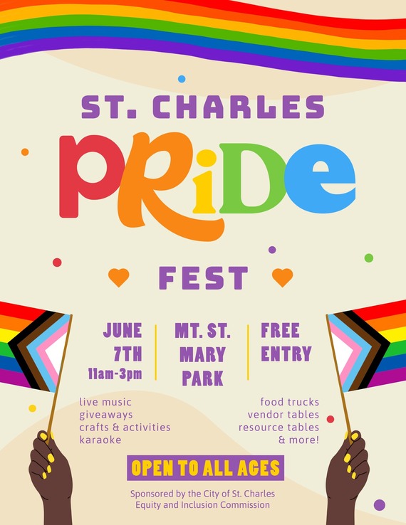 A colorful flyer promoting the City's 2nd annual Pride Fest.
