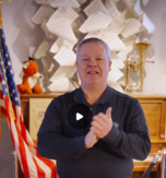 Mayor Hull at the St. Charles HIstory museum display.