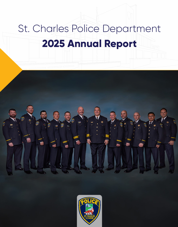The Police Department leadership lined up for a portrait.