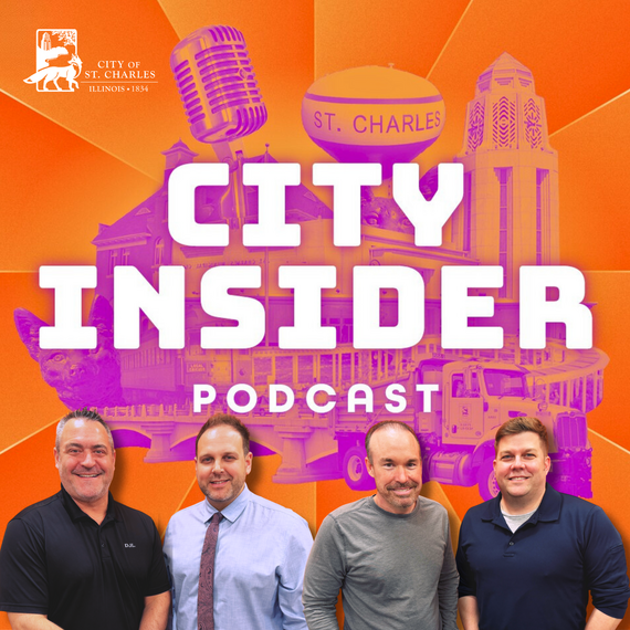 CIty Insider podcast logo and guests for the episode.