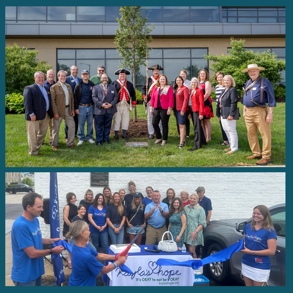 Images of the Mayor attending community events.