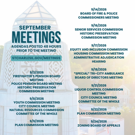 A graphic with meeting dates on it 