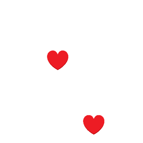Animated red hearts floating upwards and bursting