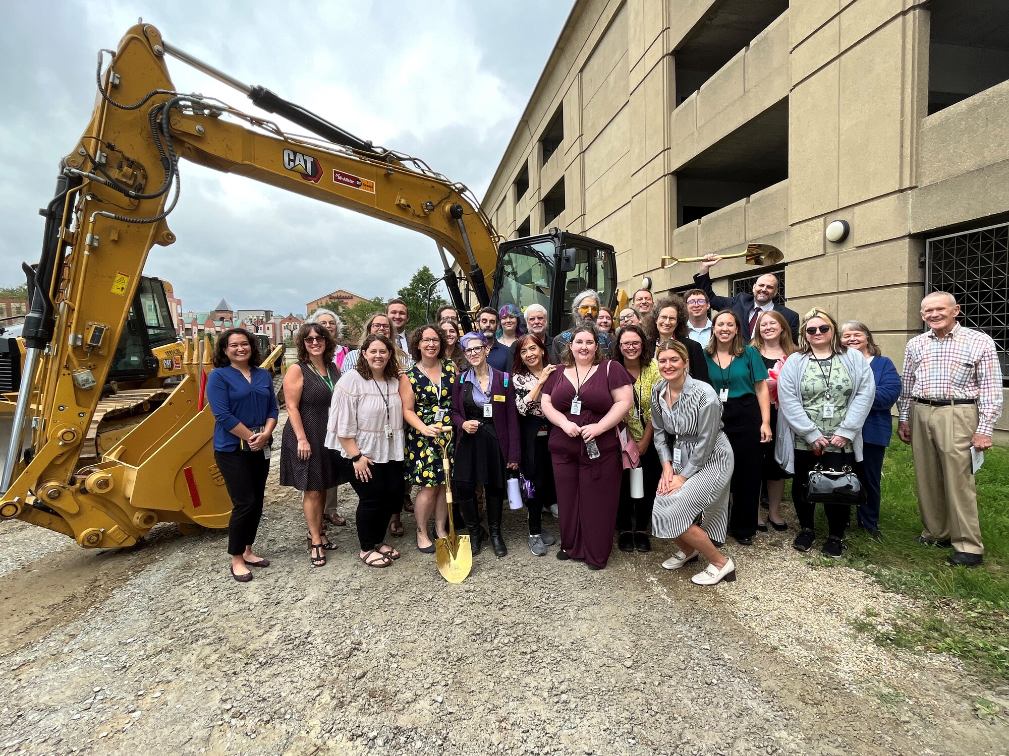Current and Former IARA staff at the Indiana State Archives Building groundbreaking ceremony, August 2023 