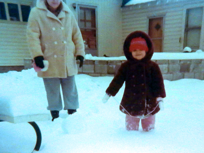 Your humble Records Analyst, age four, just after the Great Blizzard of 1978