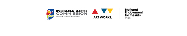 National Endowment for the Arts logo and Indiana Arts Commission logo