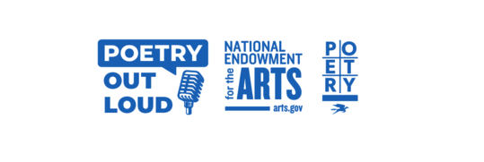 Poetry Out Loud, National Endowment for the Arts, and Poetry Foundation logos