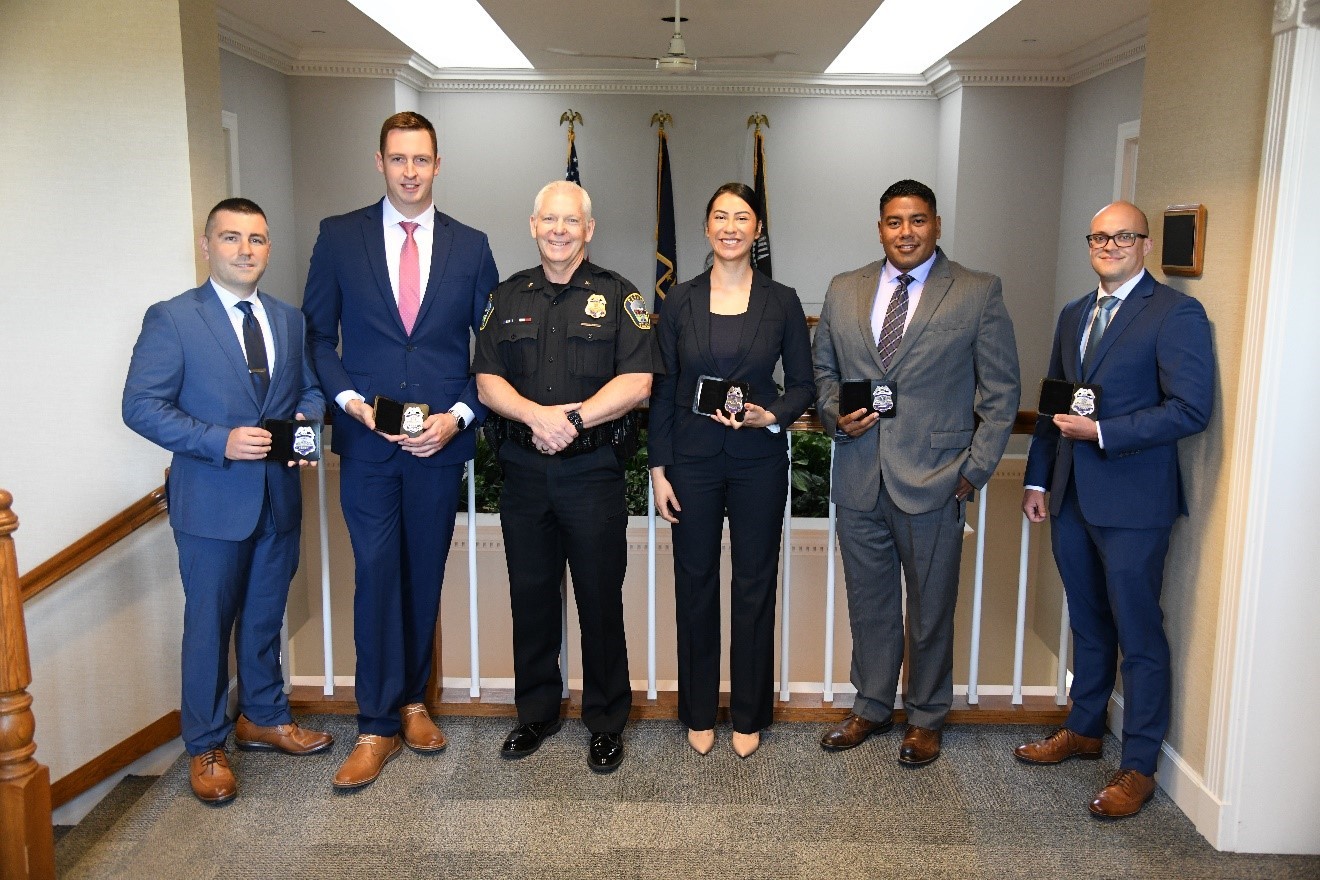 Carmel Police Department Five New Officers