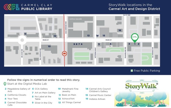 StoryWalk Map 2021 Arts District