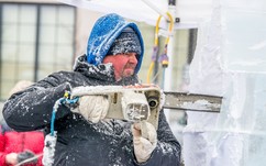 Ice Carver at Festival of Ice