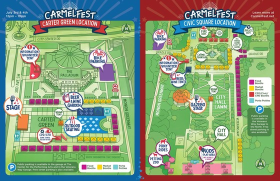 CarmelFest Maps