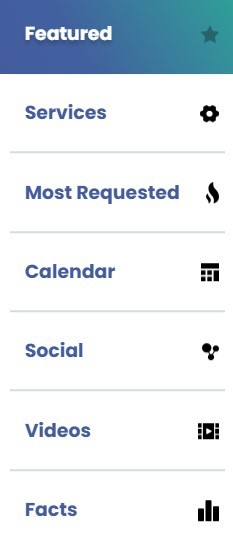 website sticky menu