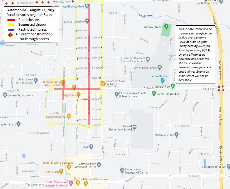 Artomobilia detour map