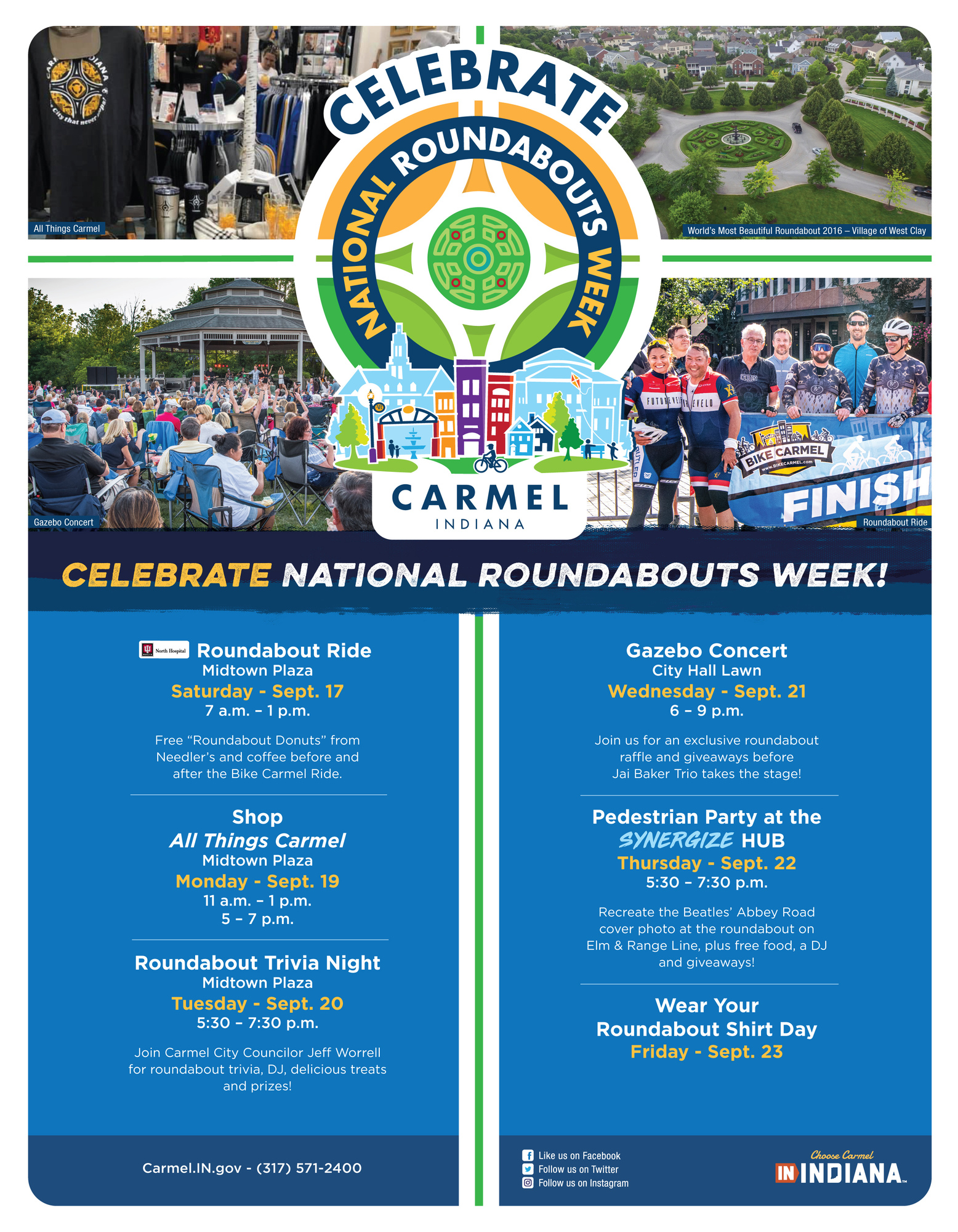 News Release Carmel celebrates National Roundabouts Week