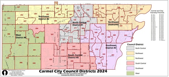 Council Districts map