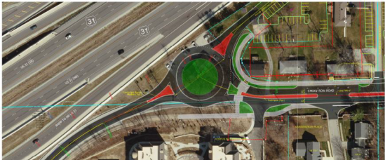 Smoky Row Round about Rendering