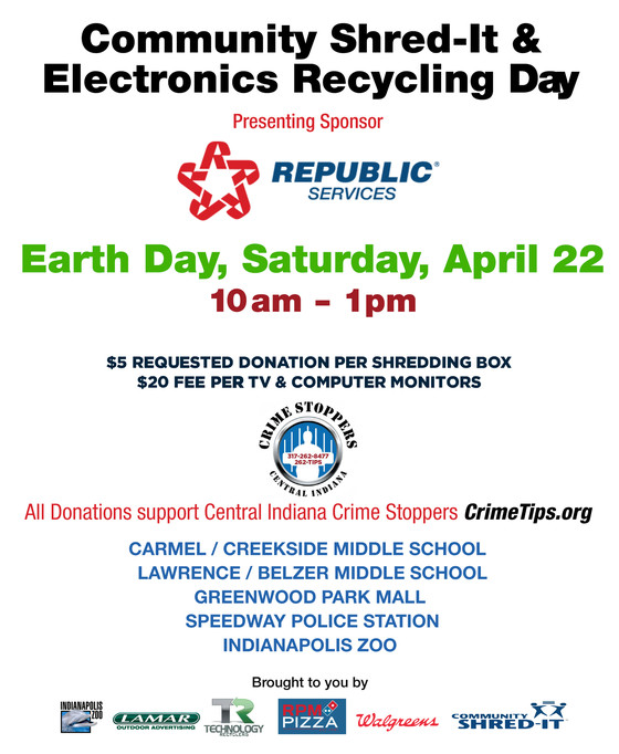 Community Shred Day flyer