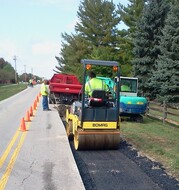 Street Department paving