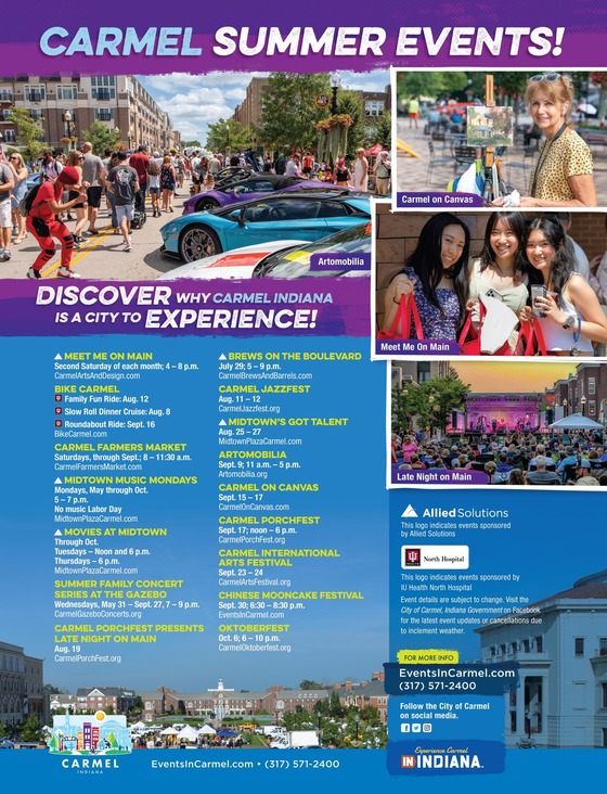 Summer events in Carmel