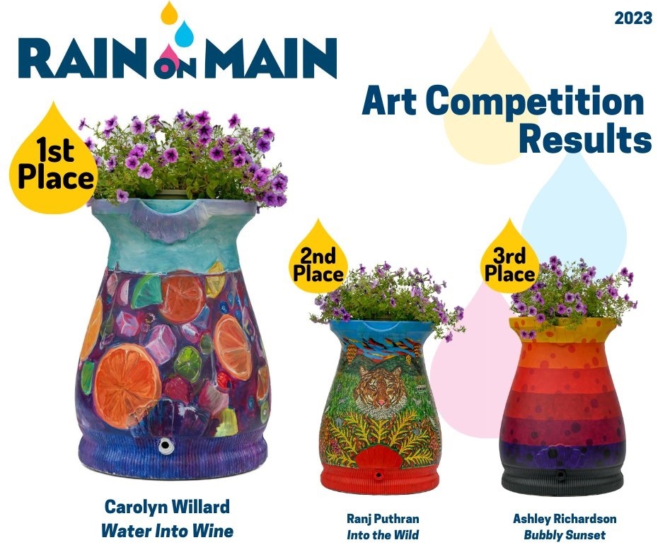 Rain on Main Art Competition winners