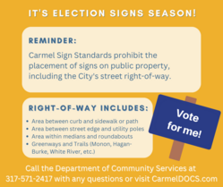 Election Sign rules