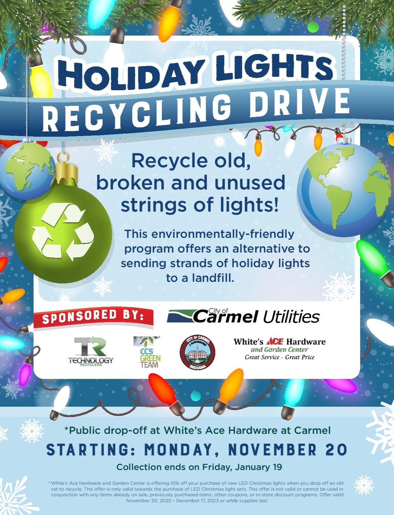 News Release Holiday Light Recycling