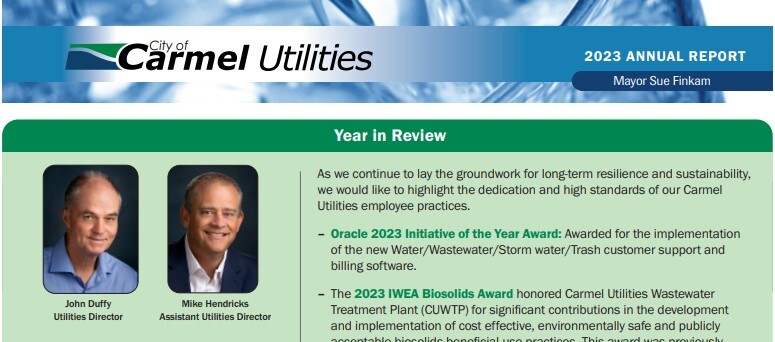 Carmel Utilities Annual Report