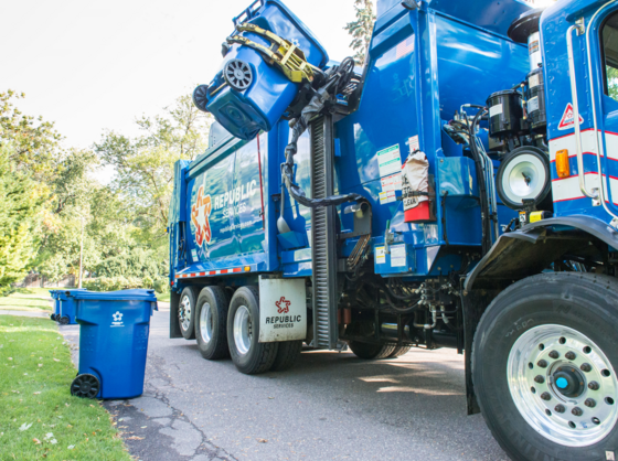 Republic Services trash truck