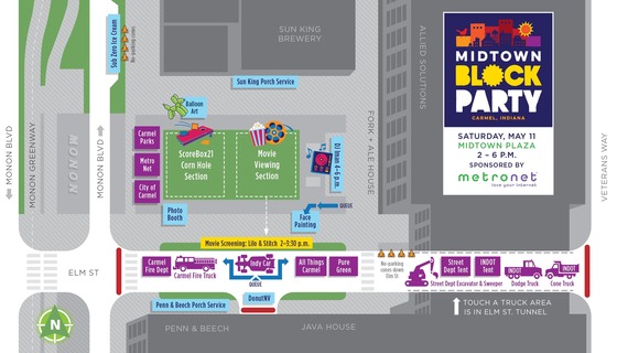 Block Party map