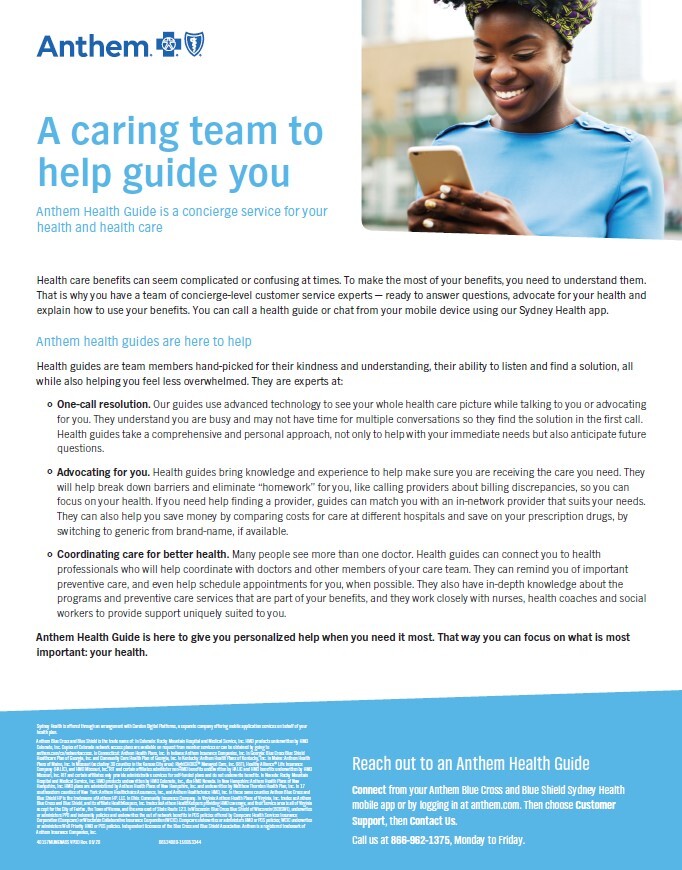 Anthem Health Guide