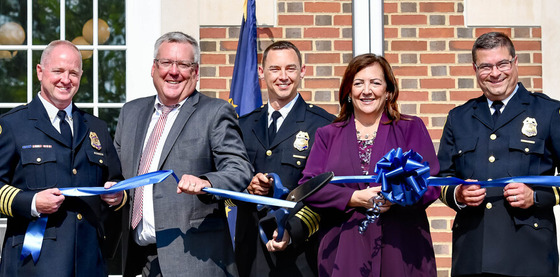Carmel Police Department Headquarters ribbon-cutting