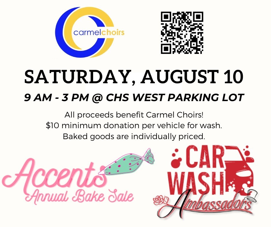 Carmel Choirs Carwash and Bake Sale