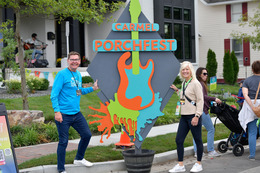 Carmel PorchFest guitar photo opportunity