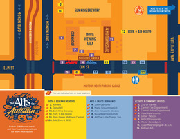 The Arts in Autumn Midtown map