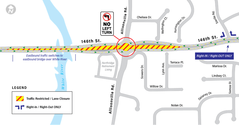 146th Street and Allisonville Road 