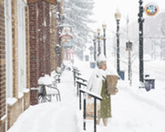 Photo of Main Street with snow